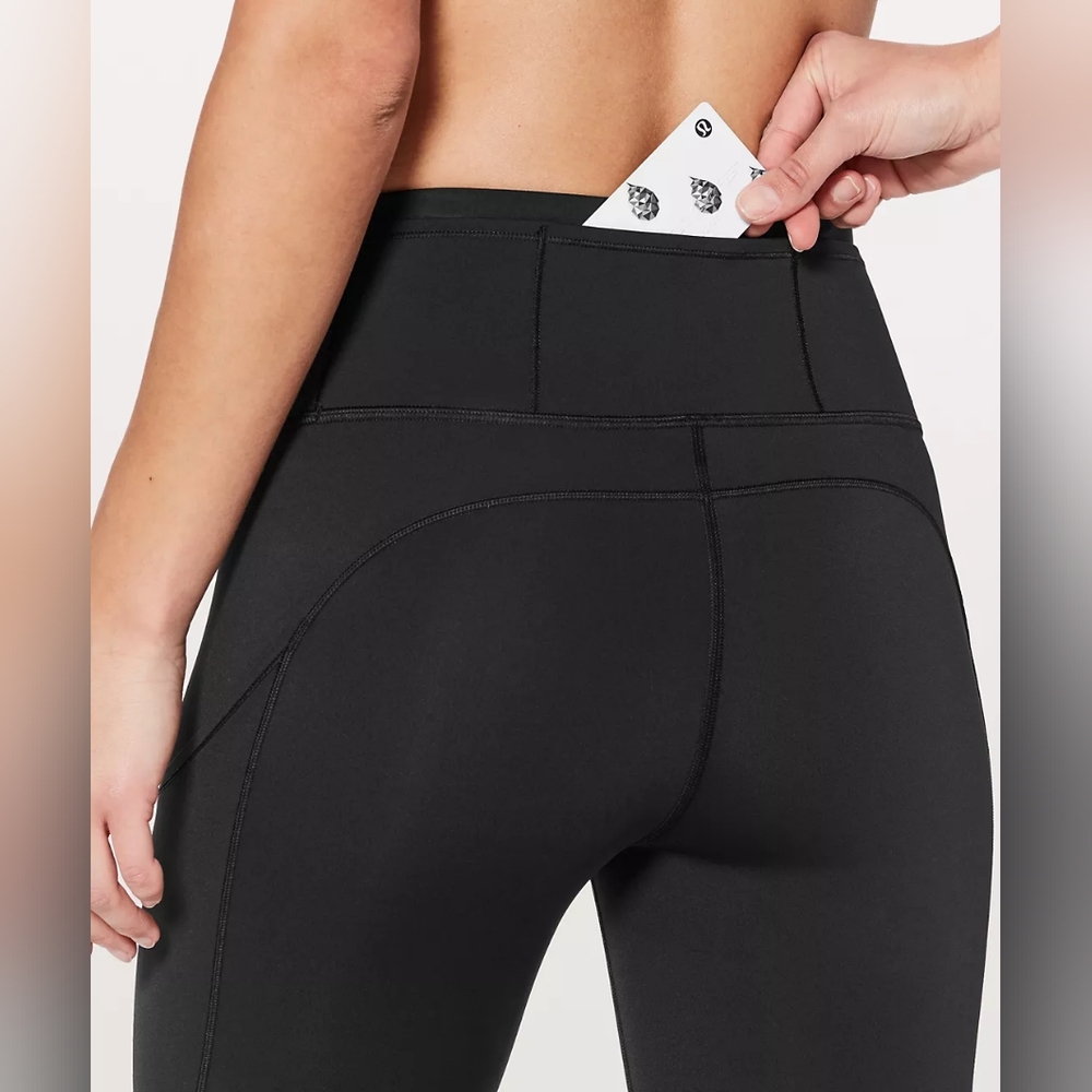 Lululemon Fast and Free High-Rise Tight 25" Women size 14 in Black